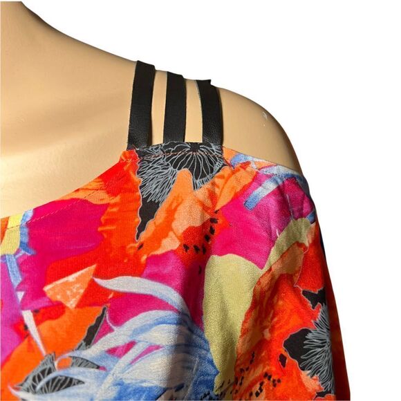 NWOT Leifsdottir Anthropologie Poppy Flower Boho Top Blouse silk - Picture 3 of 9